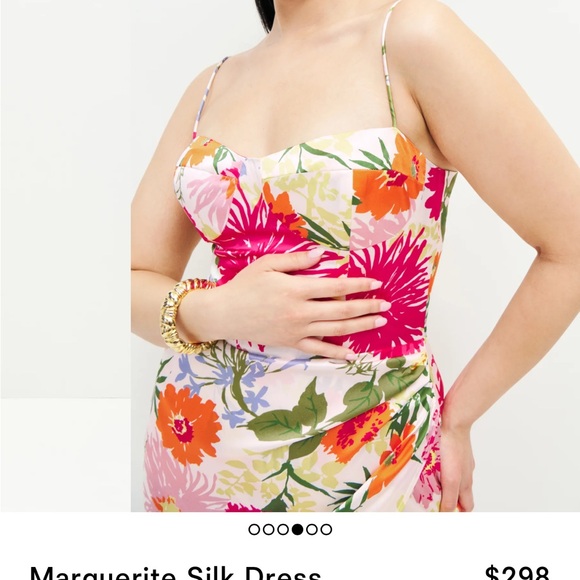 Reformation Marguerite Silk Dress- NWT - Picture 3 of 8